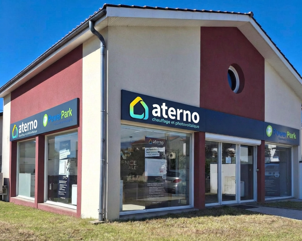 Intérieur de l'agence Aterno de Caen.