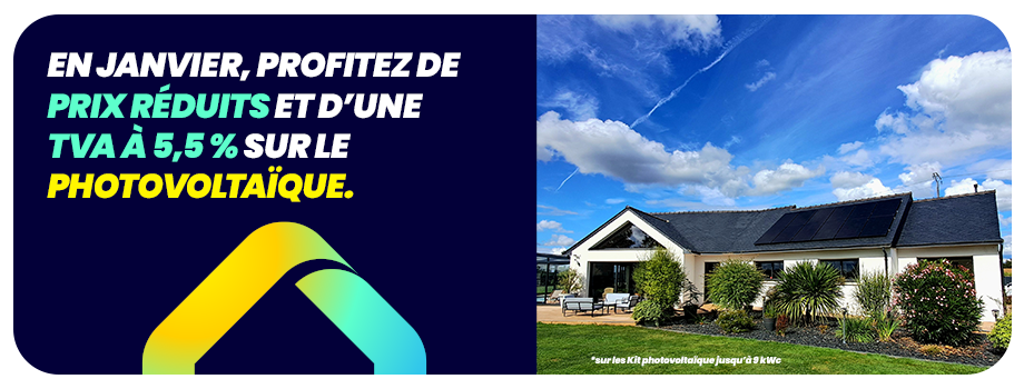 En janvier, profitez de prix réduits et d'une TVA à 5,5% sur le photovoltaïque