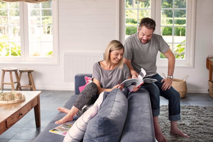 radiateur électrique Aterno dans un salon