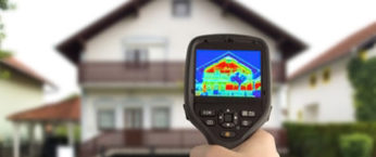 camera thermique indiquant les zones mal isolees d'une maison
