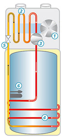 coupe chauffe-eau thermodynamique