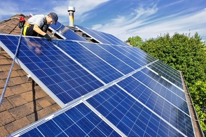 chauffage solaire - panneaux solaires