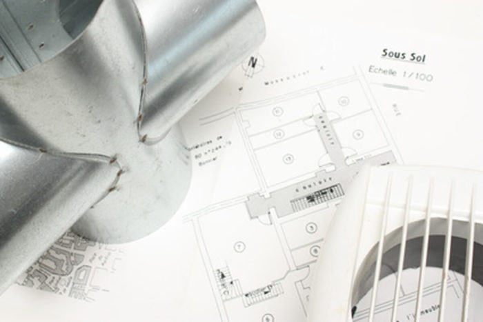 plan installation ventilation mecanique controlee - vmc