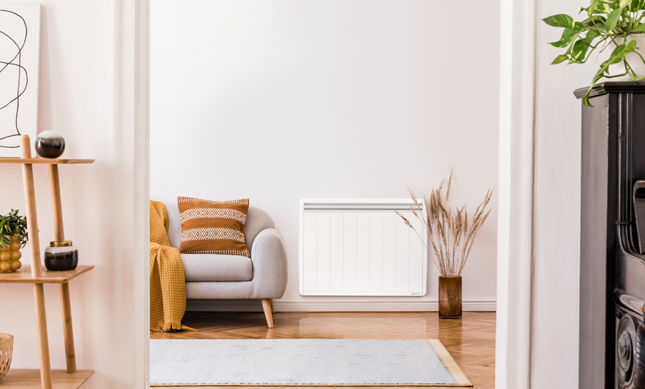salon avec radiateur electrique a inertie aterno