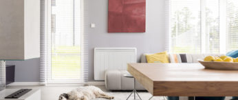 salon avec un radiateur electrique nouvelle generation aterno